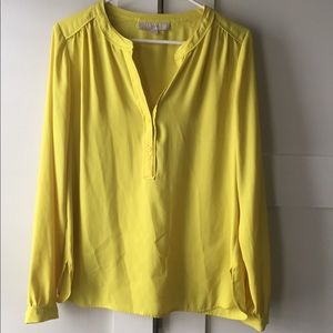 Loft bright yellow top size small
